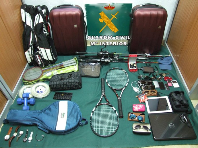 Efectos operacion ricomar desarticuladas dos bandas robo interior coches