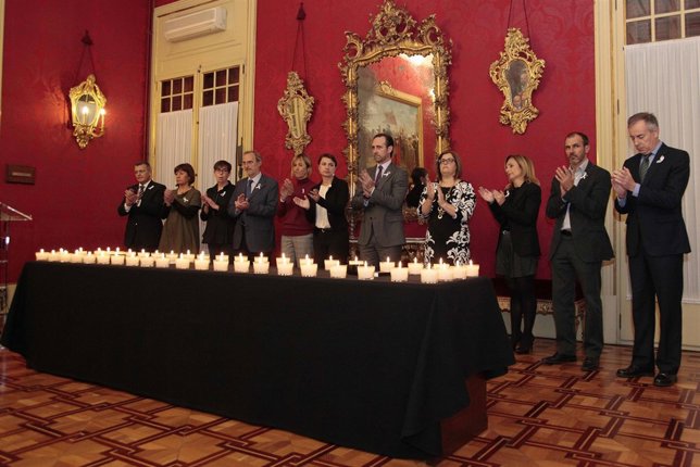 Acto en contra de la violencia contra las mujeres