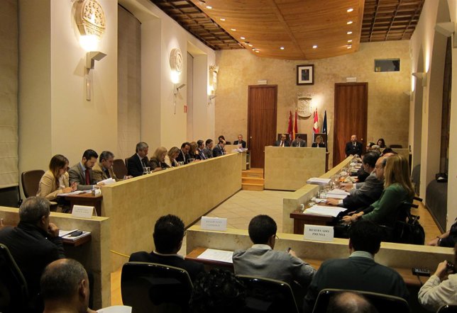 Imagen del pleno del Ayuntamiento sobre presupuestos