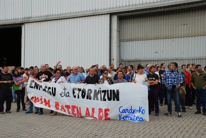 Trabajadores de Candy Hoover Bergara.
