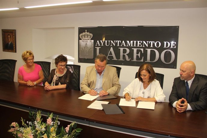 Convenio Ayuntamiento-Hospital de Laredo sobre el proyecto 'Sendepoc'