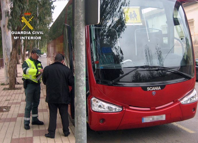 Imagen del conductor de autobús interceptado