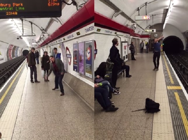 Batalla de ping Pong en el metro de Londres