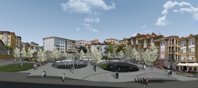 Infografía del proyecto de la Plaza de Amaliach en Tetuán