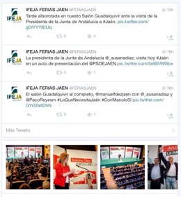 Cuenta de Twitter de Ferias Jaén