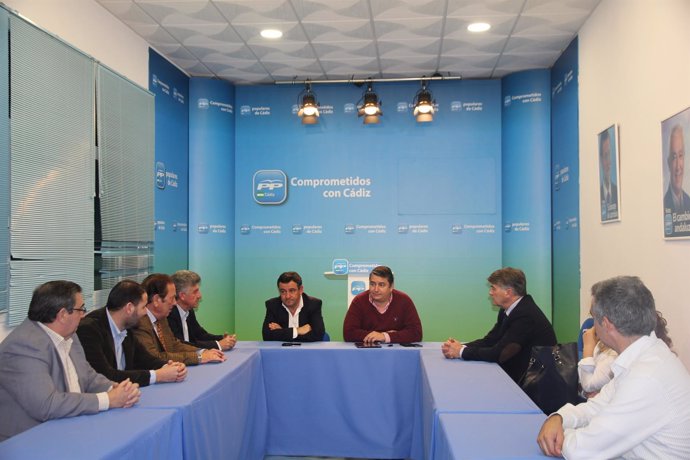 Reunión de Sanz y Loaiza con el sector empresarial de San Fernando