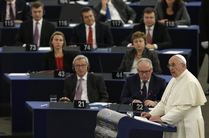 El Papa Francisco en el Parlamento Europeo