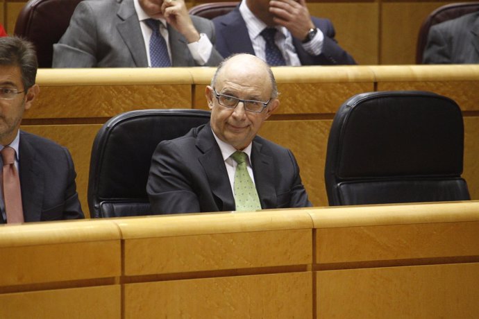 El ministro Cristóbal Montoro en el Senado