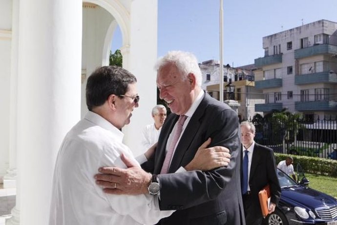 Los ministros de Exteriores de Cuba y España