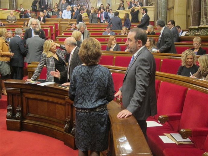 El conseller Ramon Espadaler en el pleno del Parlament