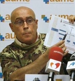 El presidente de AUME, Jorge Bravo