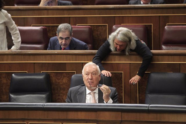 José Manuel García-Margallo,  Beatriz Rodríguez-Salmones y Leopoldo Barreda