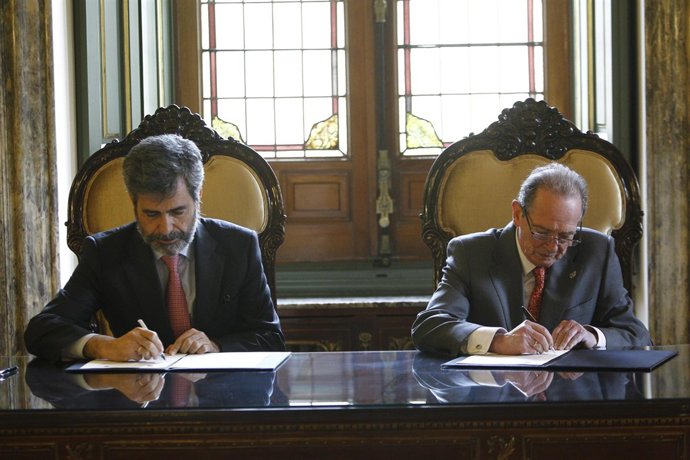 Carlos Lesmes y José Manuel Blecua