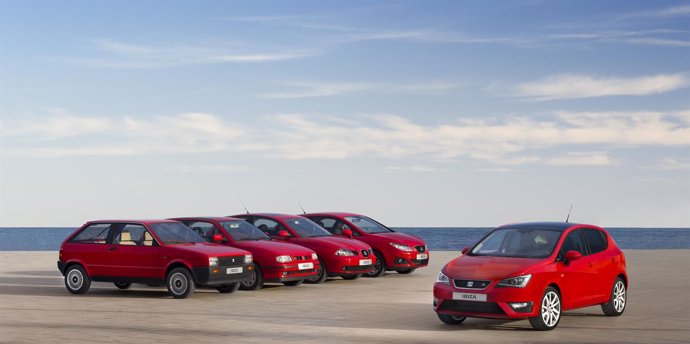 Diferentes versiones del Seat Ibiza