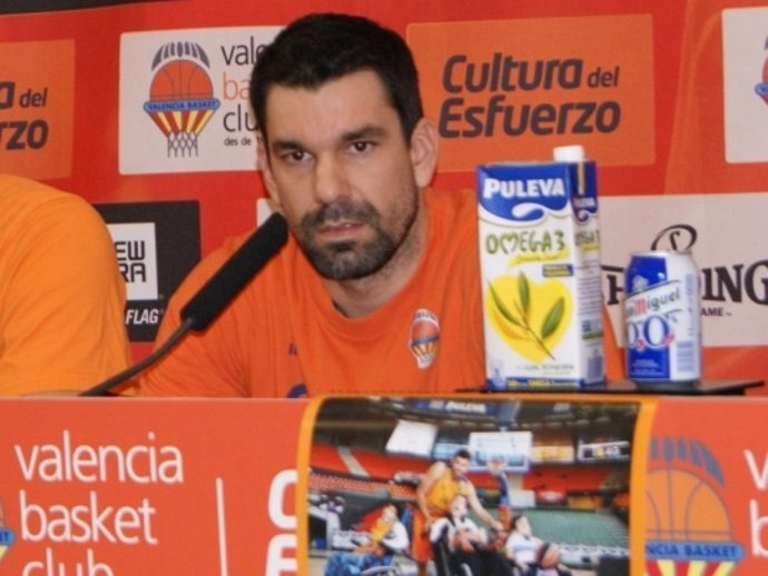El capitán del Valencia Basket, Rafa Martínez