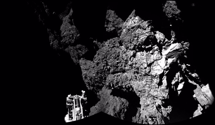 Imagenes obtenidas por Philae del cometa Gerasimenko