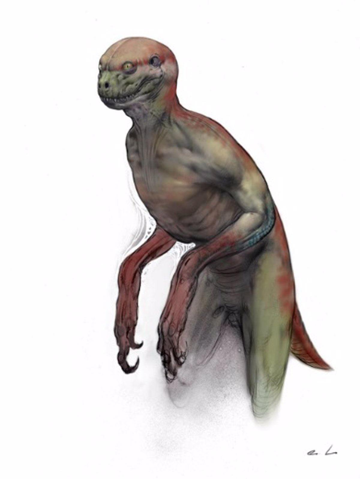 Гибрид динозавра и человека