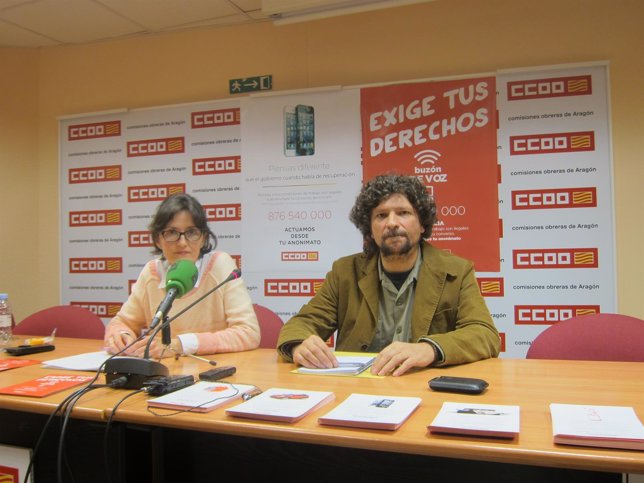 Marta Arjol y Gregorio Hervás presentan la campaña 'Exige tus derechos'.