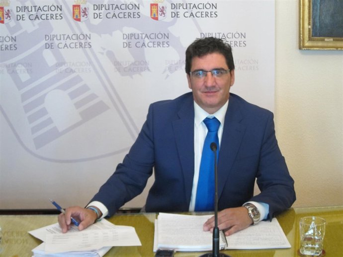Saturnino López Marroyo, portavoz de la Diputación de Cáceres