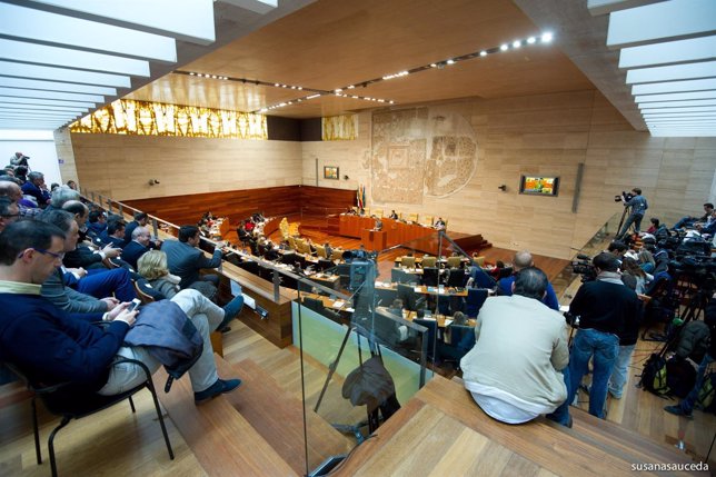 Pleno en el Parlamento de Extremadura