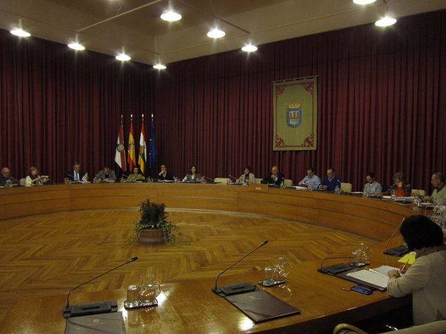 Imagen del pleno de presupuestos del Ayuntamiento para 2015