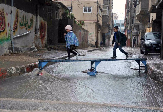 Declarado el estado de emergencia en la Franja de Gaza por las inundaciones 