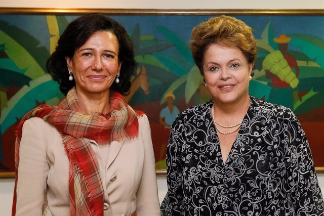 Ana Botín y  Dilma Roussef