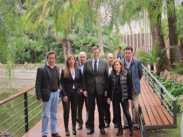 A.Sánchez Camacho (PP), M.Rajoy, S.S.Santamaría y J.M. Soria