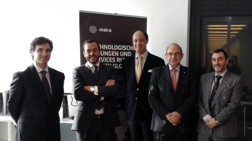 Directivos de Indra en evento España como destino 'near-shore' 
