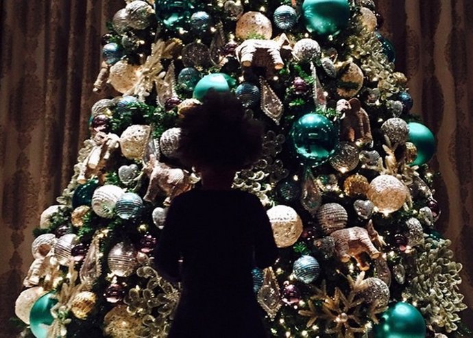 Beyoncé y su familia, listos para Navidad 