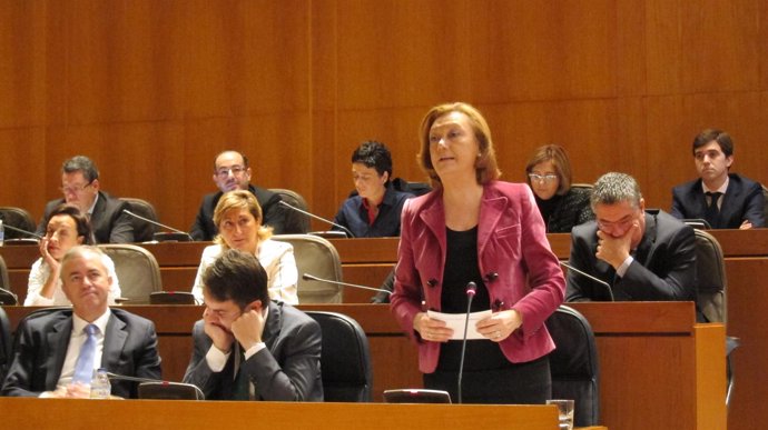 La presidenta de Aragón, en el pleno