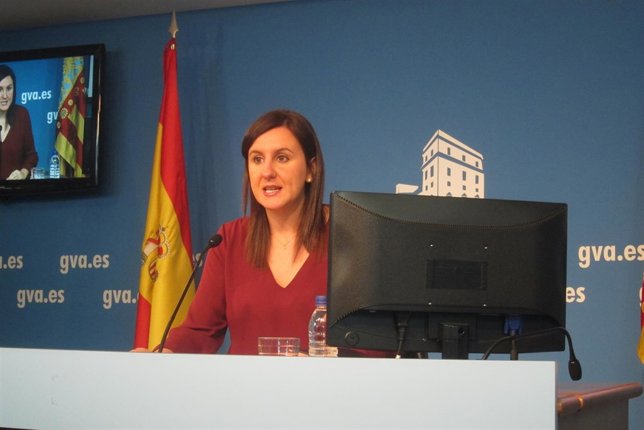 María José Català en la rueda de prensa posterior al pleno del Consell 
