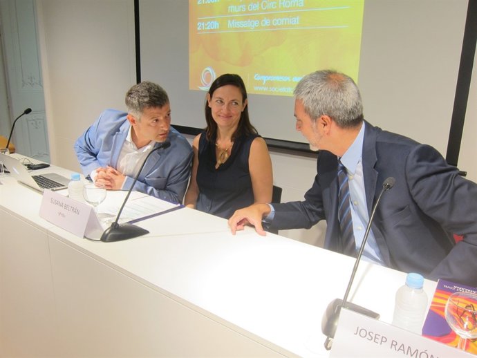 Joaquim Coll, Susana Beltrán y Josep Ramón Bosch (Societat Civil Catalana)