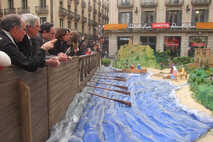 Belén de 2014 de pl. Sant jaume en Barcelona