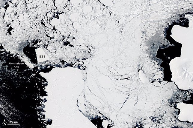 Imagen del iceberg gigante B31