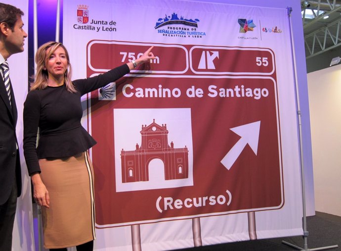 García presenta la nueva señalización del Camino de Santiago y Ruta Del Duero