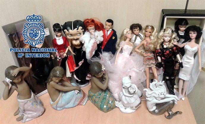 Algunos de los artículos sustraídos