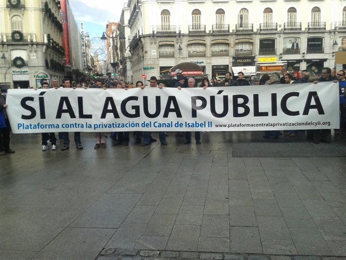 Imagen de la concentración en la Puerta del Sol