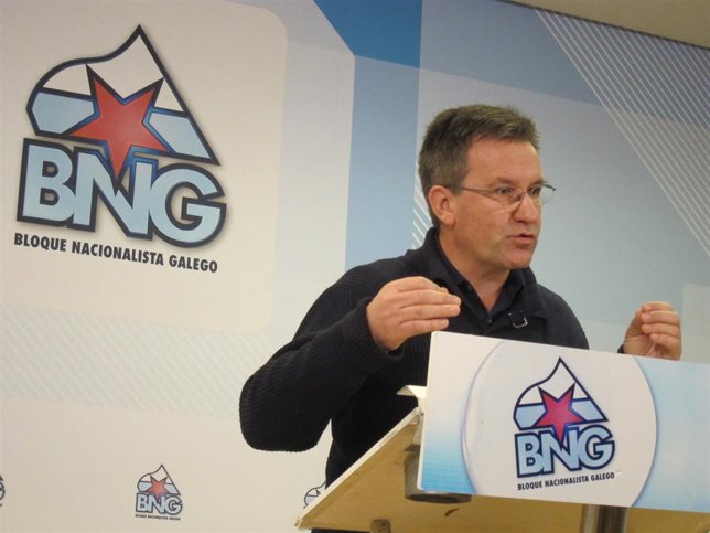 Xavier Vence, portavoz nacional del BNG, en rueda de prensa