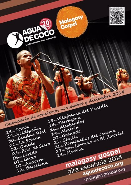 La Ong Agua De Coco Celebra Su Vigesimo Aniversario Con Una Gira Por Espana De Su Coral Malagasy Gospel