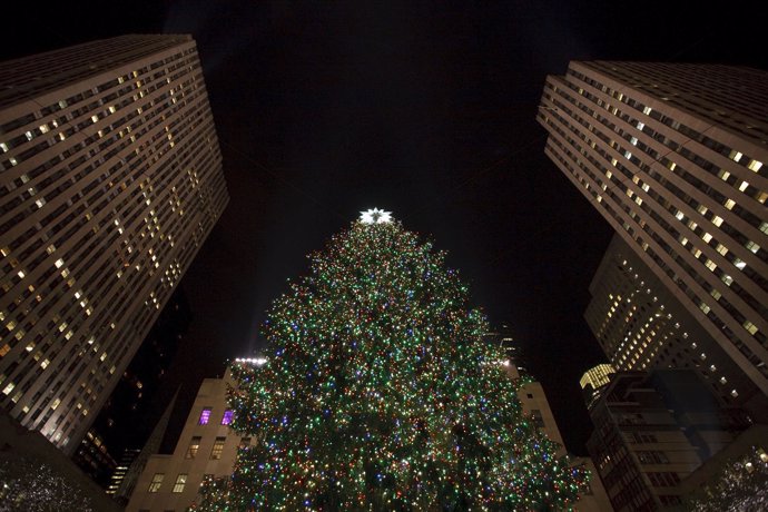 El arbol de Navidad del  Rockefeller Center