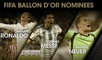 Cristiano, Messi y Neuer, candidatos finales al Balón de Oro
