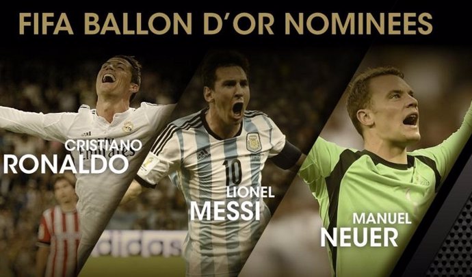 Cristiano Ronaldo, Messi y Neuer