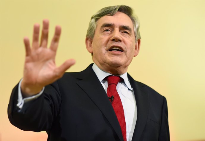 El ex primer ministro británico Gordon Brown