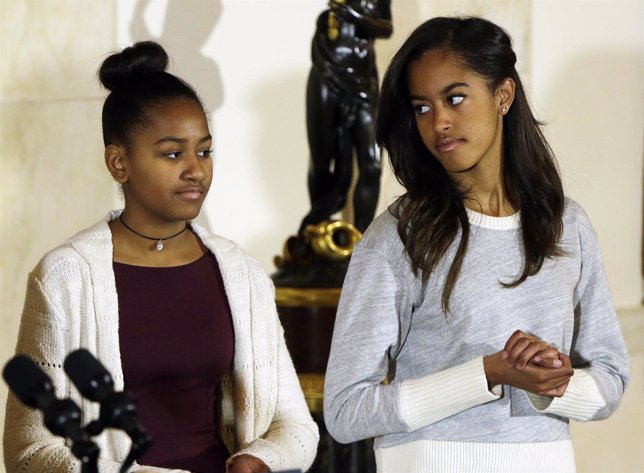 Sasha y Malia, hijas de Obama 