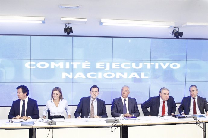 Cospedal, Rajoy, Arenas en el Comité Ejecutivo Nacional del PP