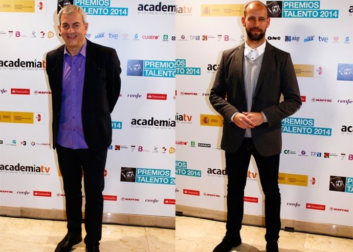 Gonzalo miró o carlos sobera en los premios talento 