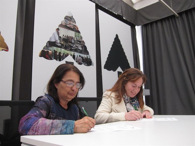 Blanca Idoate y Miren Belate Sanjulian.