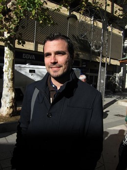 El candidato en las primarias de IU a la Presidencia del Gobierno Alberto Garzón