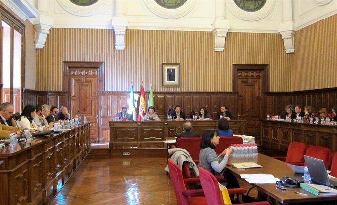 Pleno ordinario de la Diputación Provincial de Jaén.